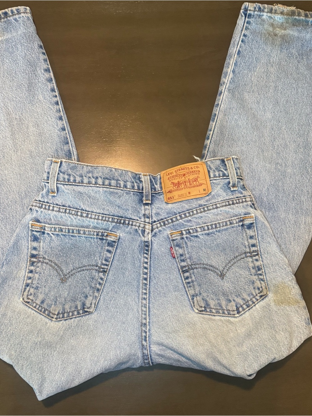 1980’s Levi's Light Blue 551 Straight Jeans (8) (pair 7)